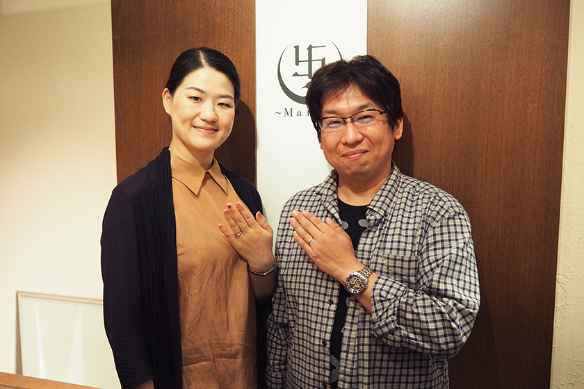 京都市南区の功様・順子様┃婚約指輪・結婚指輪・ペンダント