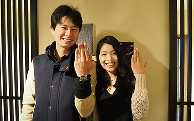 京都左京区の智史様・理子様┃理想の結婚指輪