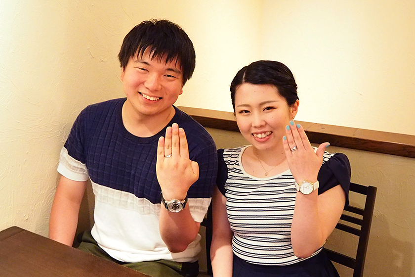 京都市の翔汰様・美沙様┃婚約指輪・結婚指輪