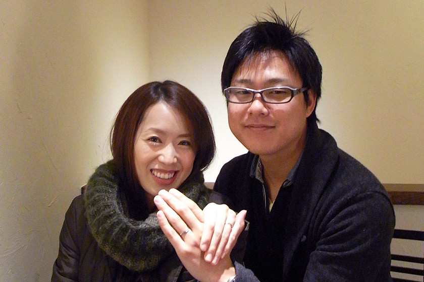 京都市伏見区の晋一様・祐美子様┃結婚指輪