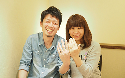 滋賀県守山市の泰正様・桂子様┃豊富な結婚指輪
