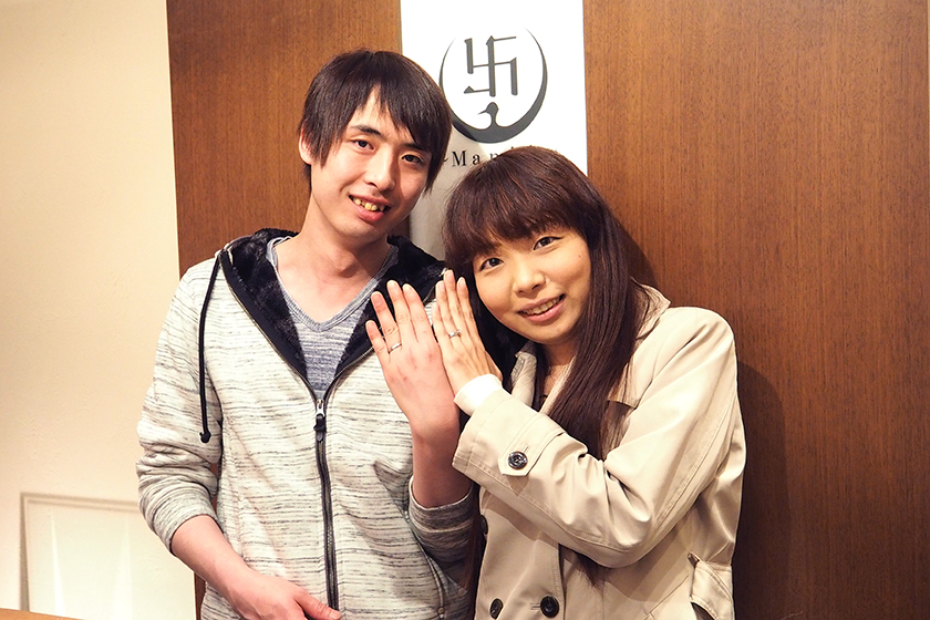 京都右京区の卓光様・花奈様┃婚約指輪＆結婚指輪