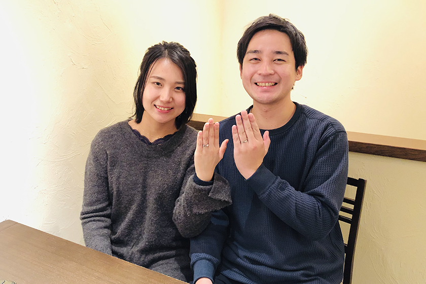 兵庫県神戸市のT様・R様┃婚約指輪・結婚指輪