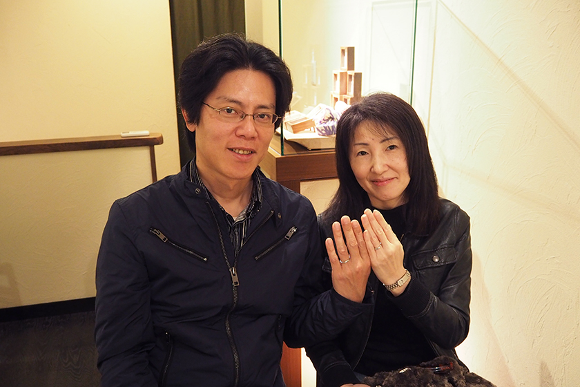 京都市伏見区のお二人┃結婚指輪