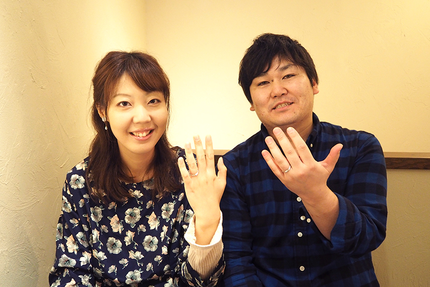 京都市中京区の拓也様・江理様┃結婚指輪