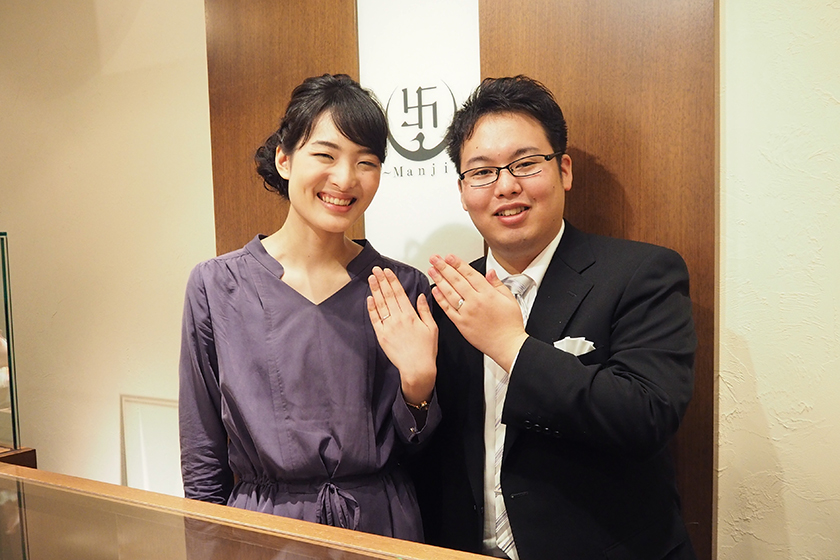 千葉浦安市の駿様・彩香様┃結婚指輪