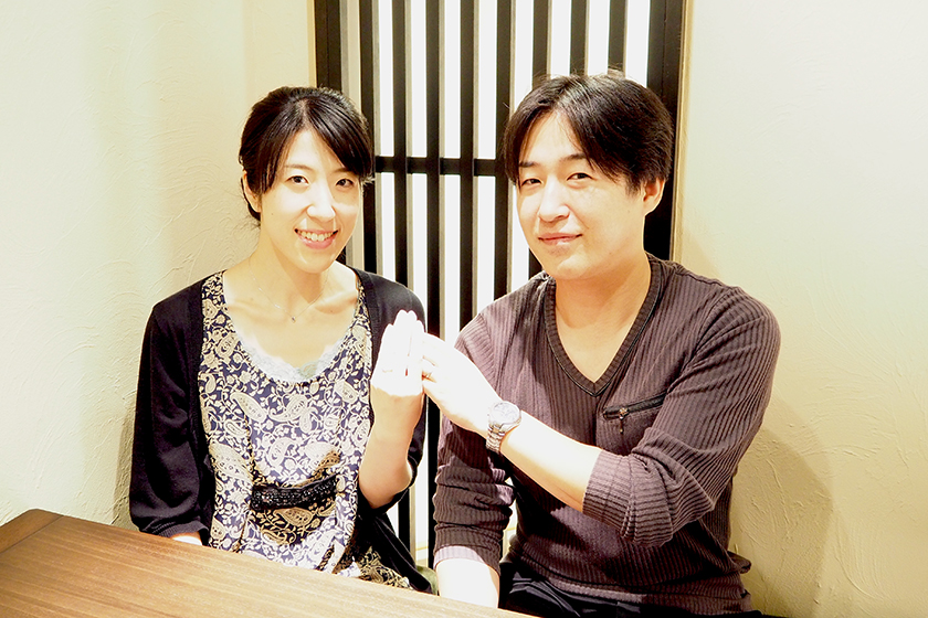 京都府長岡京市のK様・A様┃デザインに優れた結婚指輪