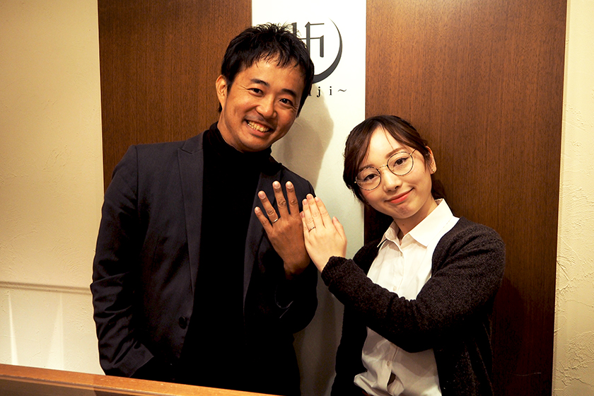 京都府亀岡市の拓様・美咲様┃婚約指輪・結婚指輪
