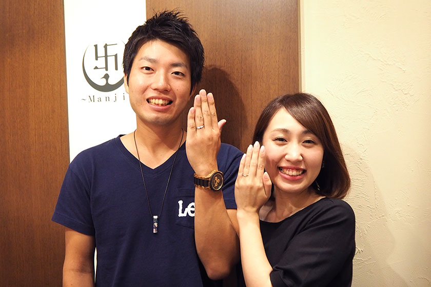 京都福知山市の省吾様・景子様┃結婚指輪