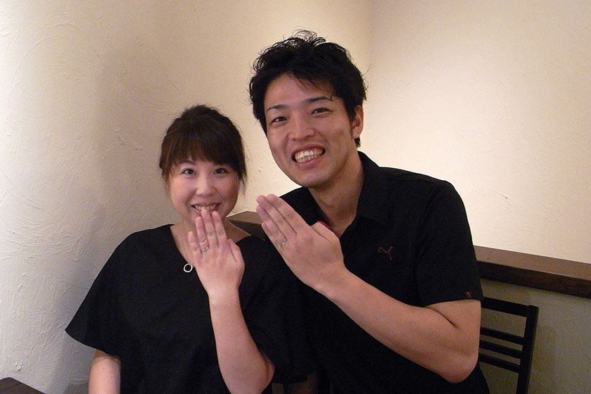 京都中京区の春甲様・志づか様┃結婚指輪