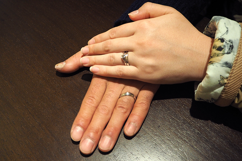 京都市北区の和喜様・容子様┃婚約指輪・結婚指輪