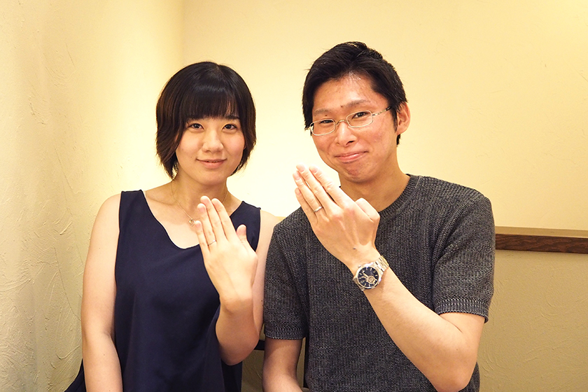 京都府舞鶴市の峻史様・明日香様┃結婚指輪
