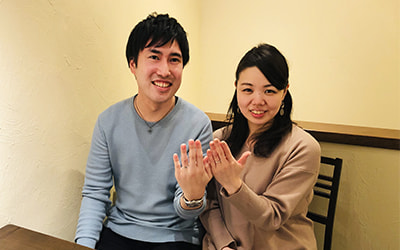 京都市右京区の裕祐様・紗希様┃婚約指輪＆結婚指輪