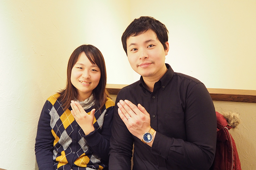京都府亀岡市の良典様・愛様┃結婚指輪