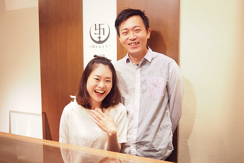 愛知県名古屋市の真一様・ゆい様┃婚約指輪・結婚指輪