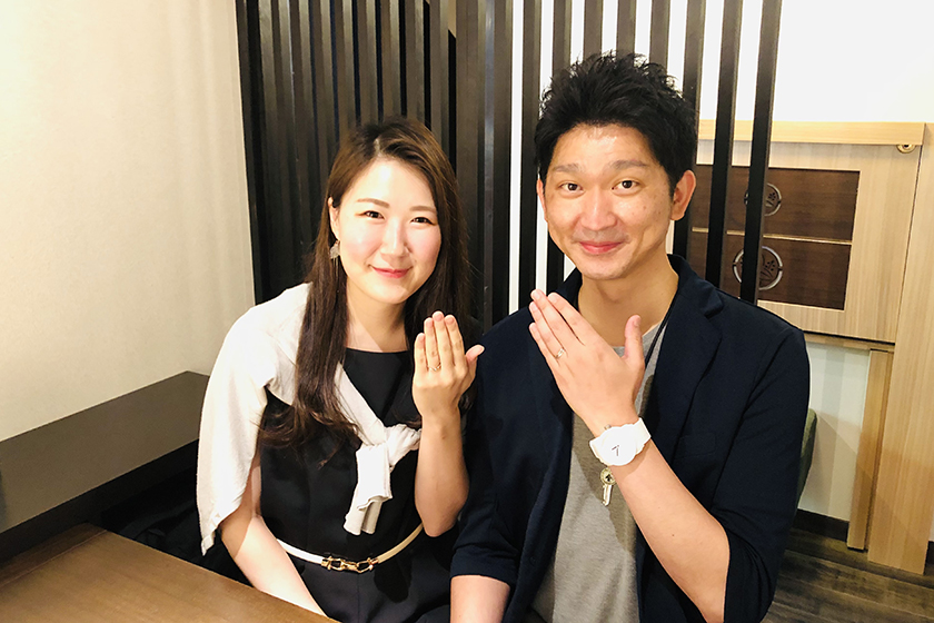 埼玉県八潮市の健之様・美穂様┃結婚指輪