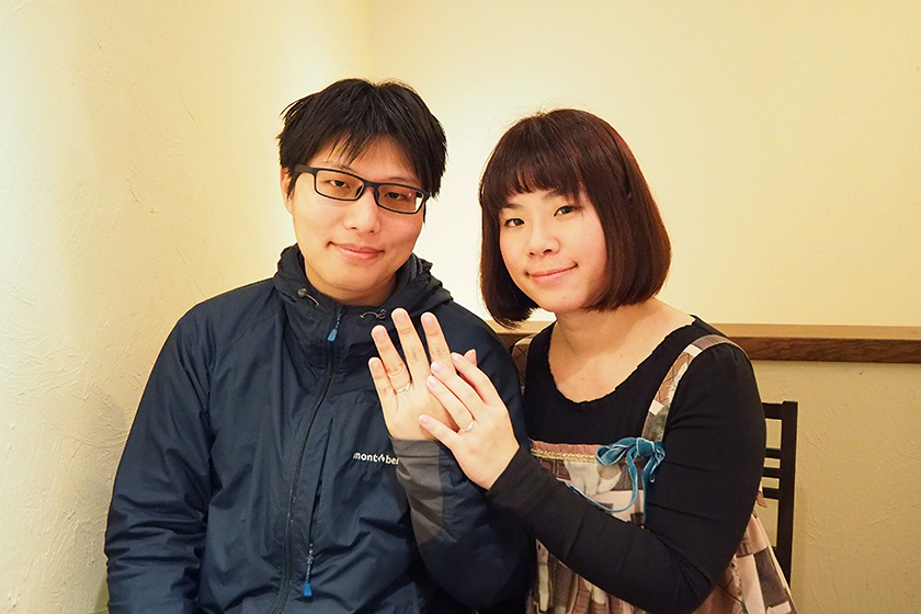 京都市中京区の育全様・容萱様┃結婚指輪