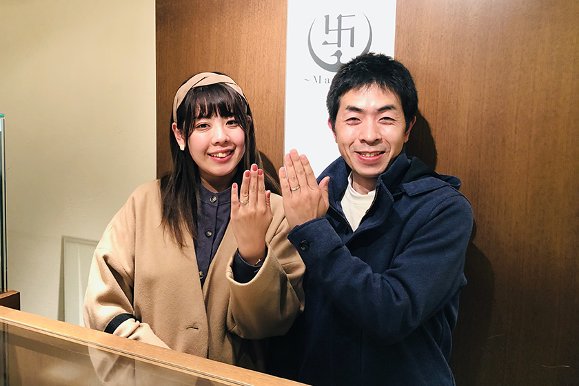 千葉県佐倉市のN様・I様┃結婚指輪