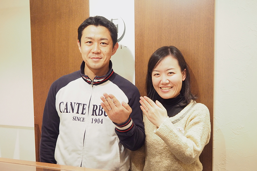 京都市西京区の雄二様・さやか様┃結婚指輪