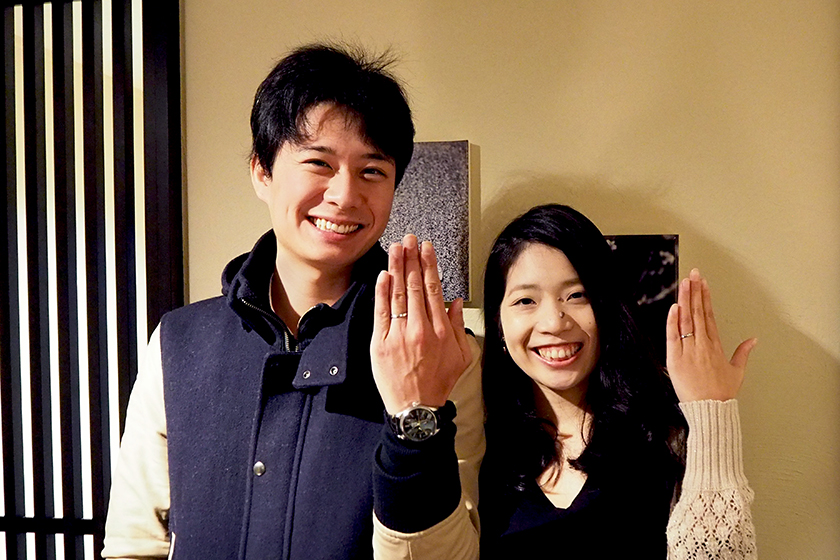京都市左京区の智史様・理子様┃結婚指輪