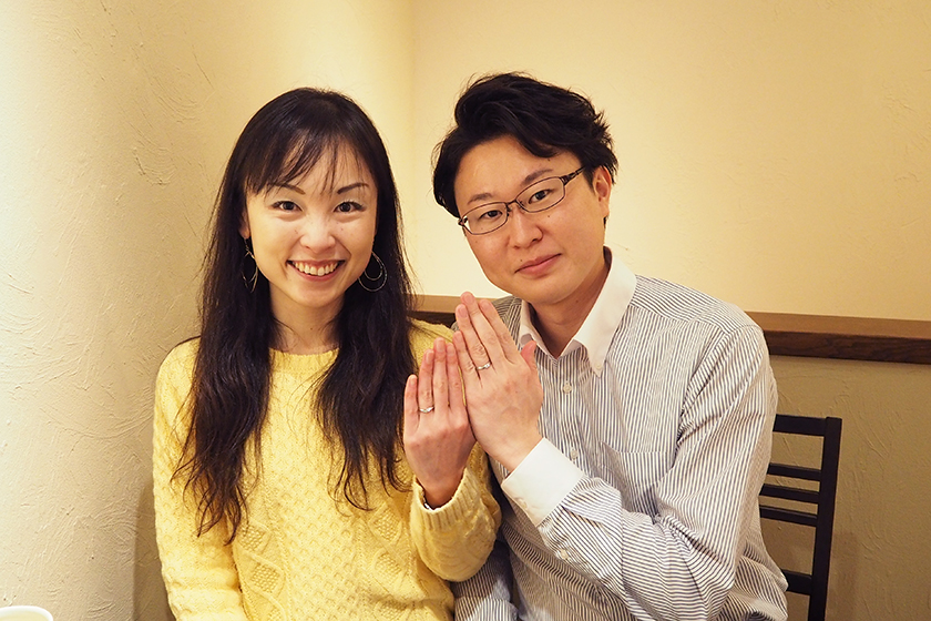 京都市下京区の祐亮様・智美様┃結婚指輪