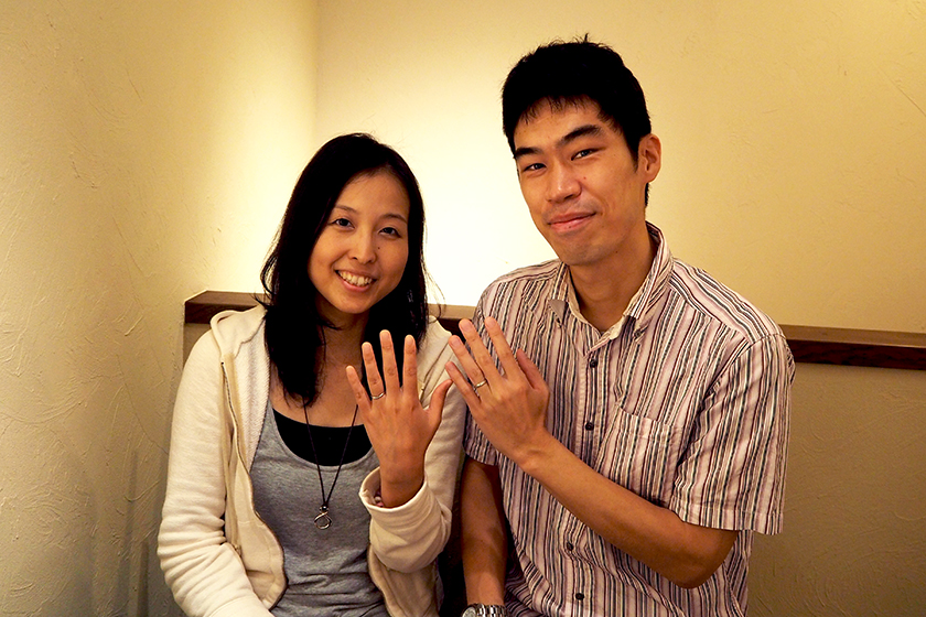 京都府長岡京市の幸志様・香葉様┃結婚指輪