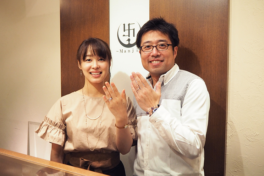 千葉県市川市の仁志様・彩由美様┃婚約指輪・結婚指輪