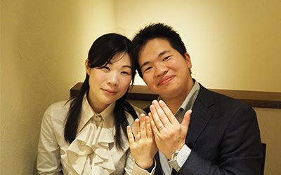 滋賀県蒲生郡の喜幸様・由佳様┃和風で京都らしい結婚指輪