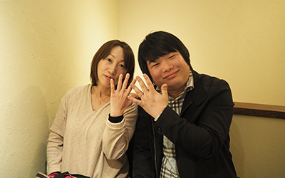 滋賀県彦根市の直寛様・美帆様┃安心して使用できる結婚指輪