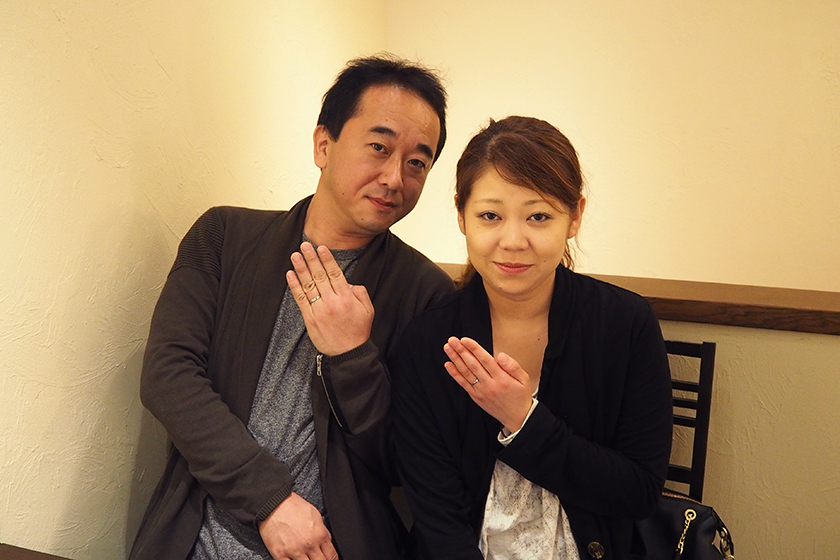 京都市右京区の憲人様・麻友美様┃お誂え結婚指輪