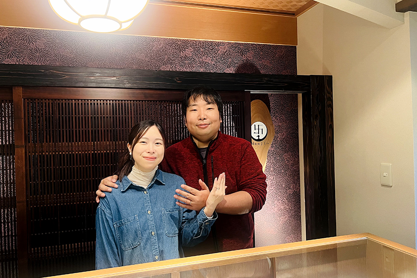 和歌山県日高郡の智博様・さやか様┃結婚指輪