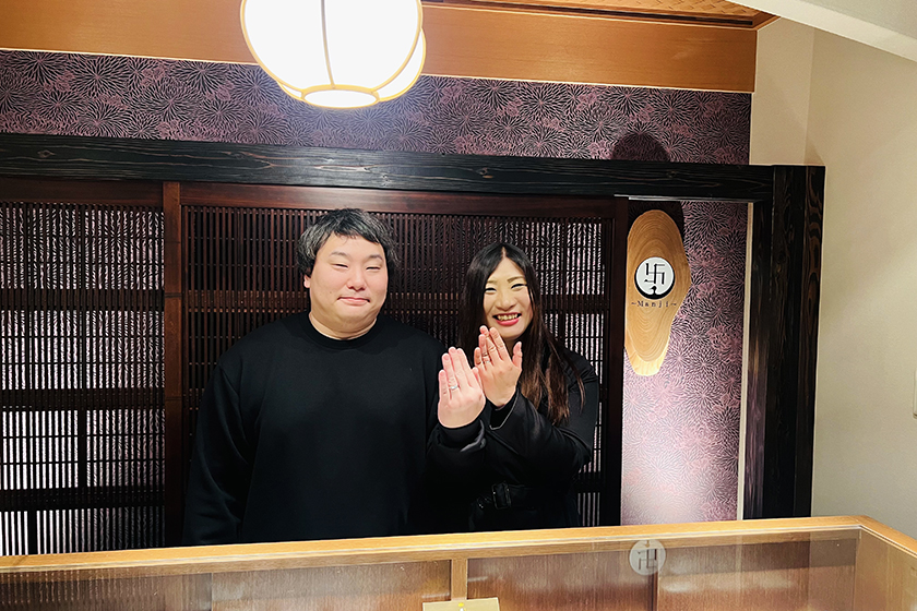 香川県高松市の侑馬様・千佳様┃結婚指輪