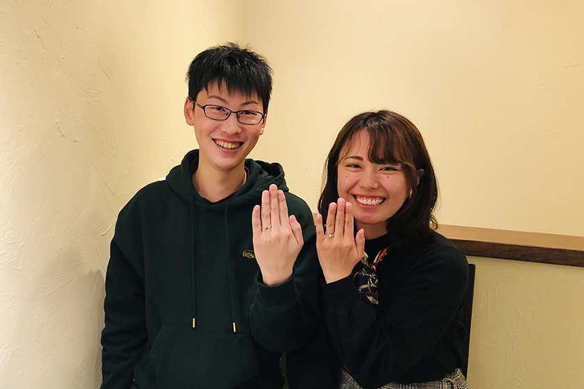 栃木県の雄太様・朋美様┃婚約指輪・結婚指輪