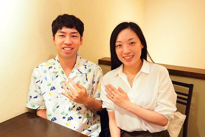 京都市下京区の寛仁様・詩織様┃結婚指輪・ペンダント