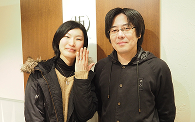 滋賀県大津市の晃成様・美穂様┃婚約指輪に一目惚れ