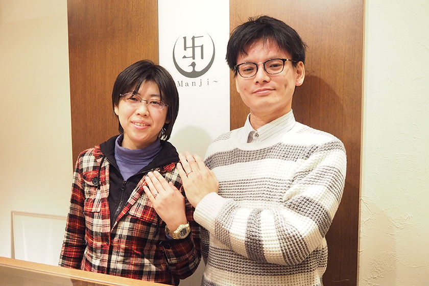 京都市下京区のY様・S様┃婚約指輪・結婚指輪