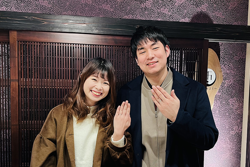 福井県敦賀市の侑也様・咲希様┃結婚指輪