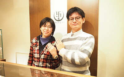 京都市下京区のY様・S様┃婚約指輪＆結婚指輪