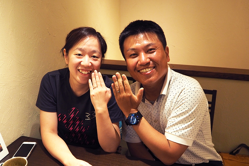 京都市左京区の弘之様・由望様┃結婚指輪