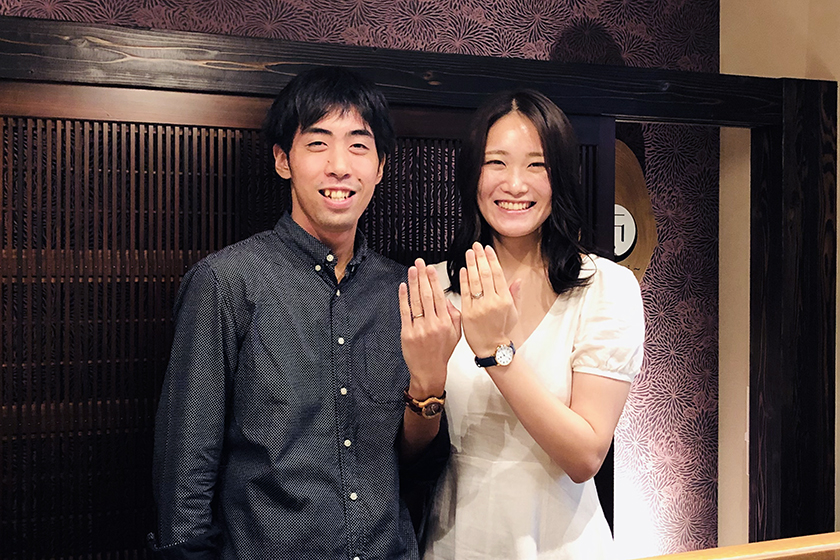 東京都練馬区の悠太様・巴様┃婚約指輪・結婚指輪