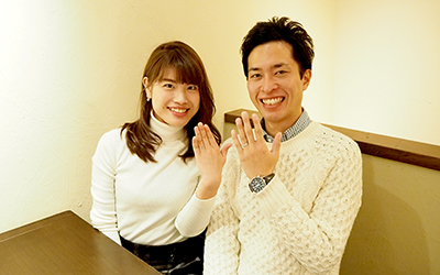 神奈川県横浜市の悠平様・佳奈様┃素敵な結婚指輪
