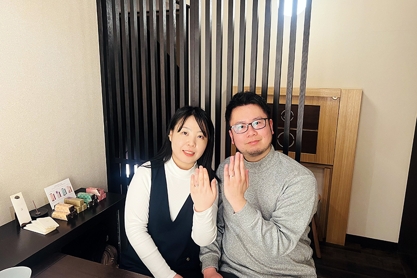 大阪府枚方市のT様・M様|婚約指輪・結婚指輪