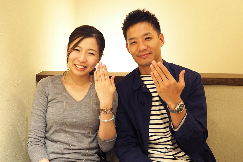 京都市南区の隆輔様・美穂様┃結婚指輪