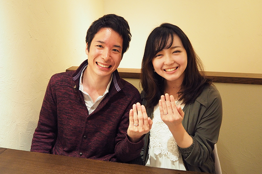 京都市山科区の大樹様・睦世様┃結婚指輪