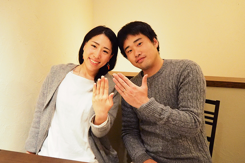 京都市伏見区のお二人┃結婚指輪
