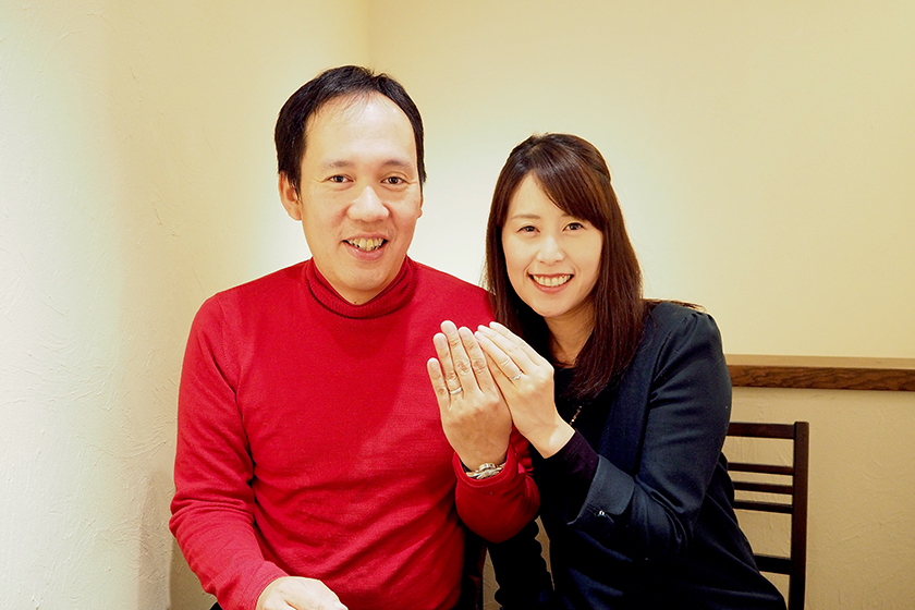 京都市左京区の篤様・葉子様┃結婚指輪