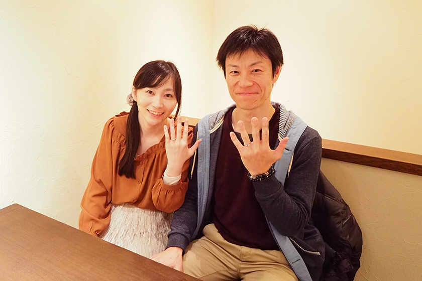 愛知県尾張旭市の徹也様・詩野様┃婚約指輪・結婚指輪