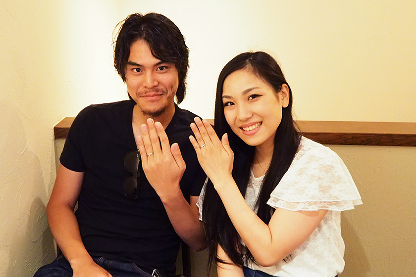 京都府久世郡の彰様・千尋様┃結婚指輪