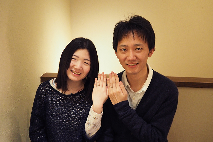 大阪府泉大津市の翔様・洋子様┃結婚指輪