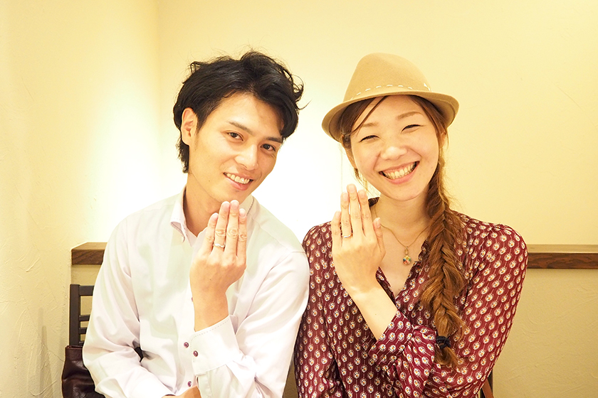 京都右京区の義隆様・美保様┃結婚指輪